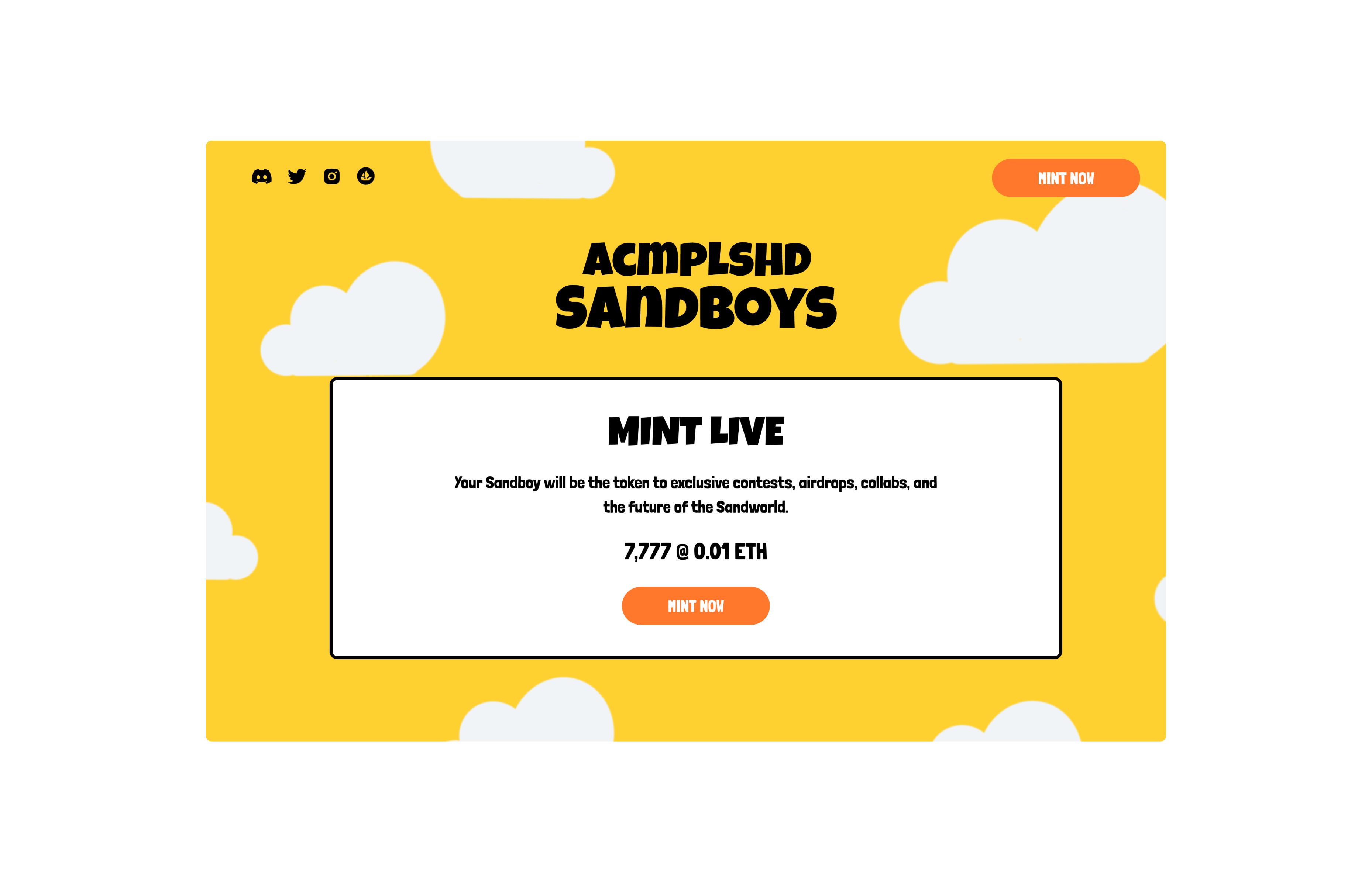 Sandboy Marketing site home