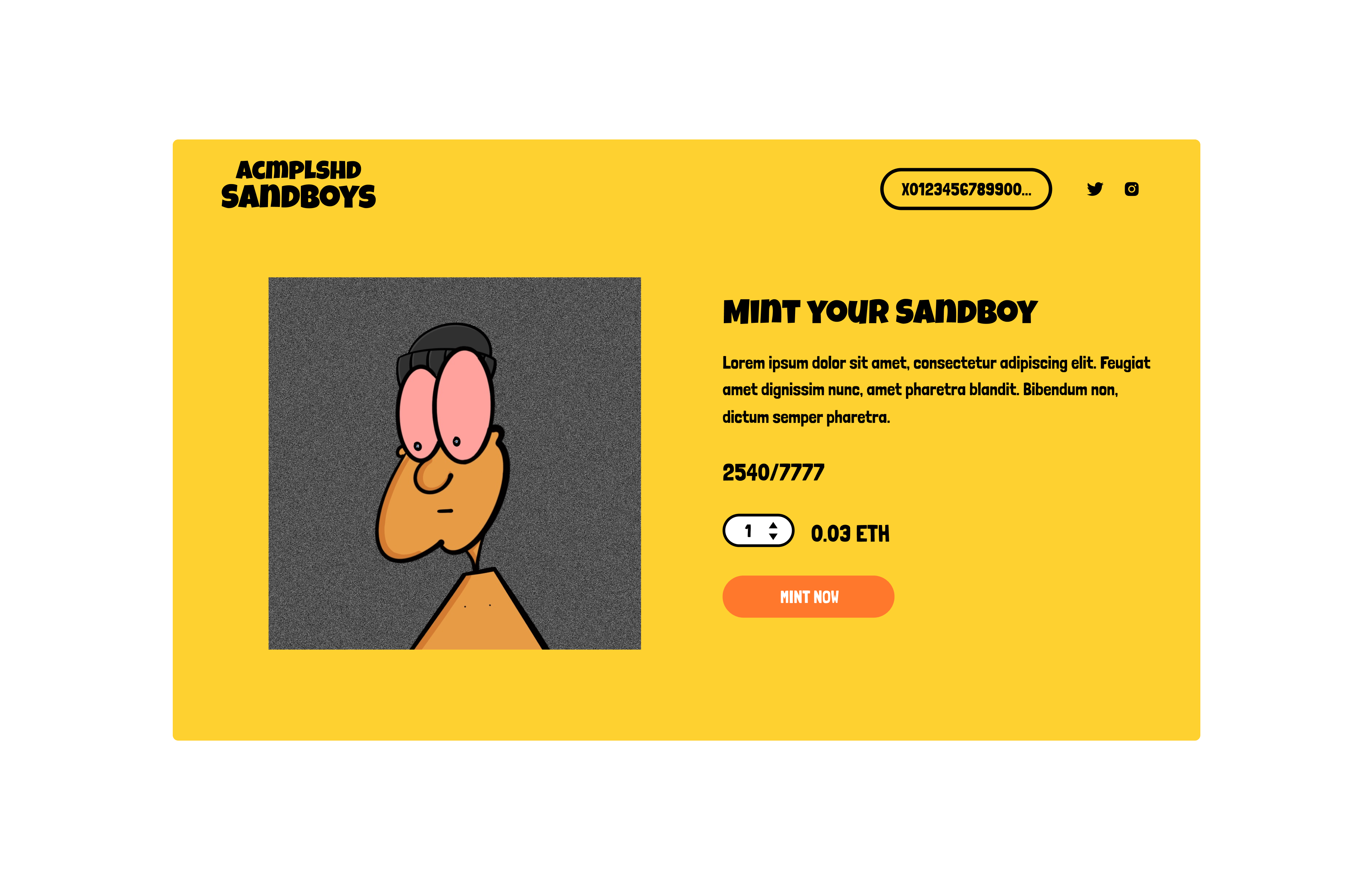 Sandboy Mint Site